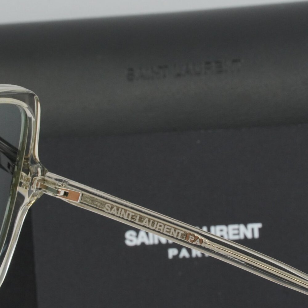 Saint Laurent SL591 003 Square Sunglasses - Beige - Picture 6 of 8